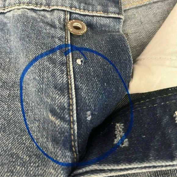 Pistola Charlie High Rise Zip Leg Jeans Women’s 27 Distressed Crop Fray Hem - Picture 5 of 10